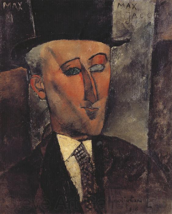 Amedeo Modigliani Portrait of Max Jacob (mk39) France oil painting art